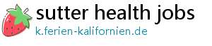 sutter health jobs